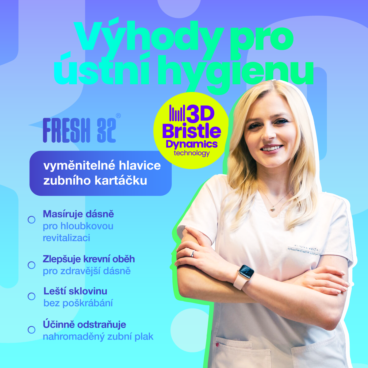 Hlavice 3D Bristle Dynamics™