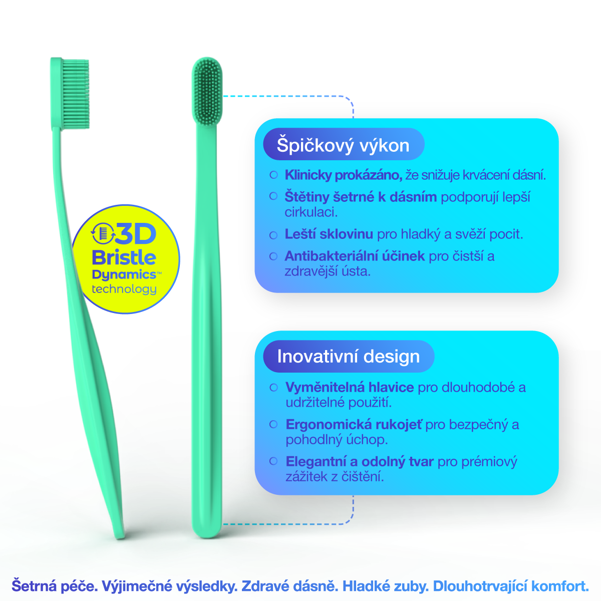 Kartáček s technologií 3D Bristle Dynamics™